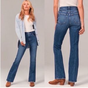 Abercrombie & Fitch the 70s vintage flare ultra high-rise size 27/4 short NWT